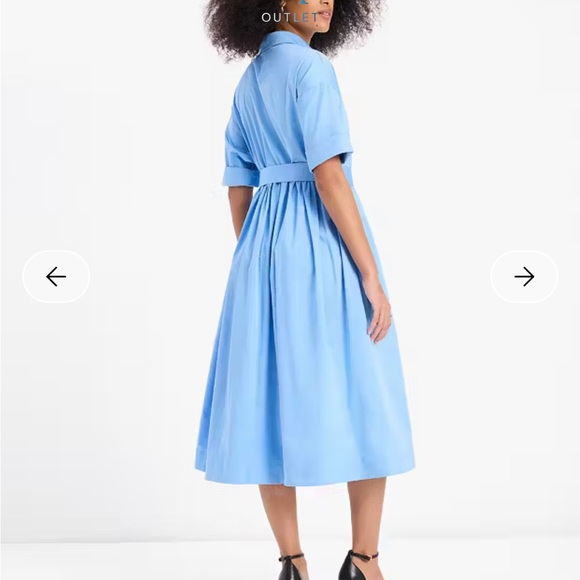 Kate Spade Light Blue Long Sleeve Dress - Picture 3 of 4